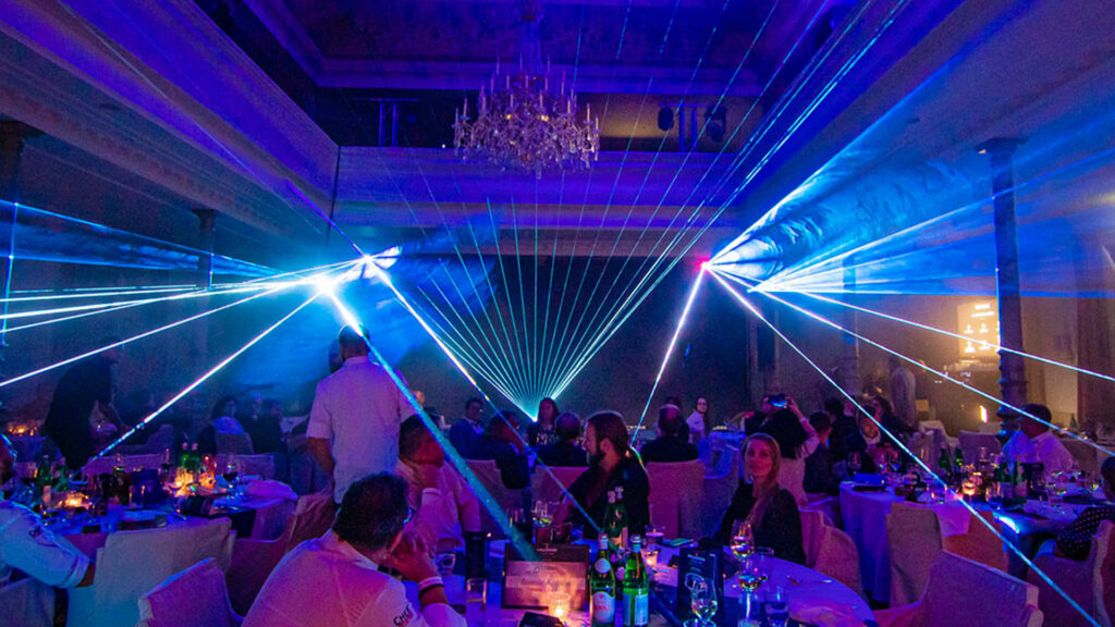 Lasershow in Hotel Süllberg