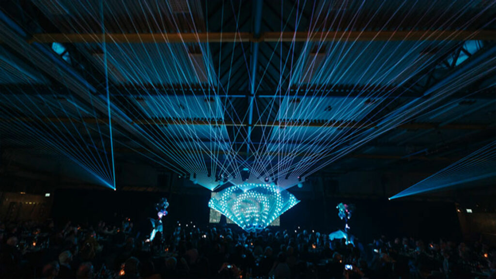 Indoor Lasershow in Hamburg